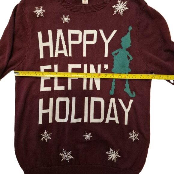 Massimo Supply Co. “Happy Elfin’ Holiday” Sweater  Size L - Picture 4 of 10